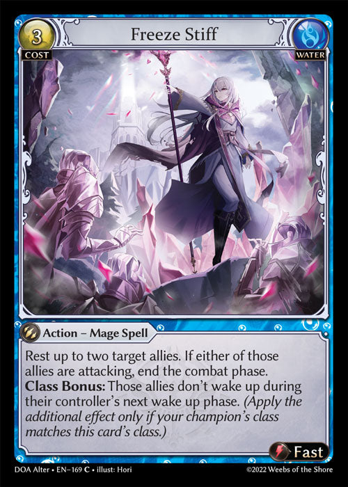 Grand Archive single card - DOA Alter - en-169 - Freeze Stiff(C)
