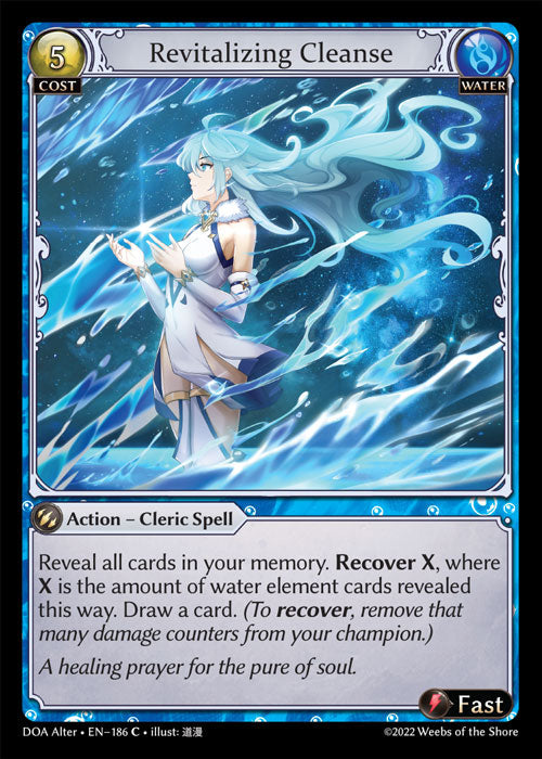 Grand Archive single card - DOA Alter - en-186 - Revitalizing Cleanse(C)