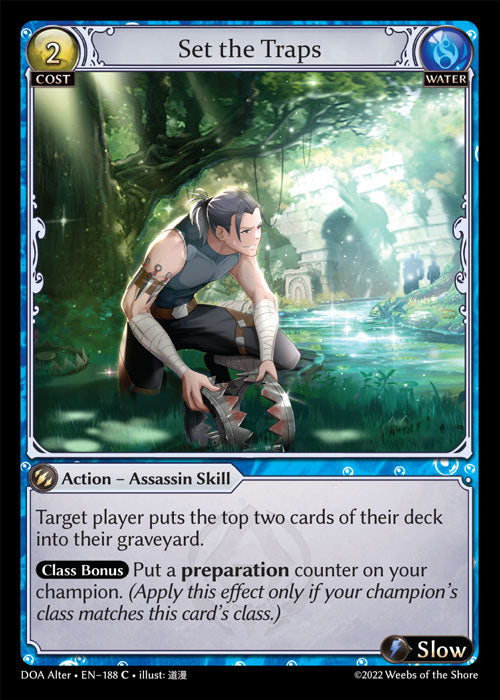 Grand Archive single card - DOA Alter - en-188 - Set the Traps(C)