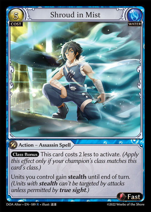Grand Archive single card - DOA Alter - en-189 - Shroud in Mist(R)