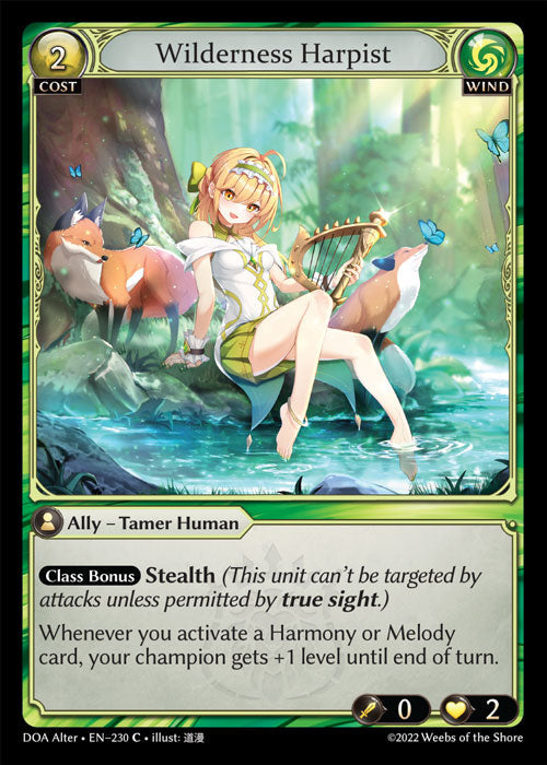 Grand Archive single card - DOA Alter - en-230 - Wilderness Harpist(C)