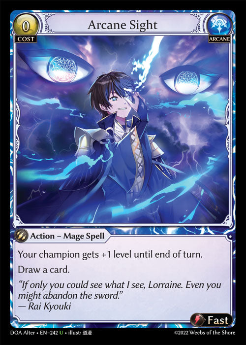 Grand Archive single card - DOA Alter - en-242 - Arcane Sight(U)