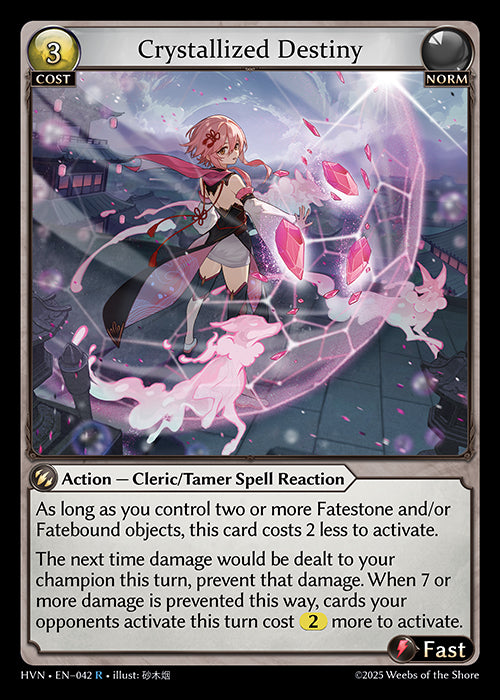 Grand Archive single card - HVN - EN-042 - Crystallized Destiny(R)
