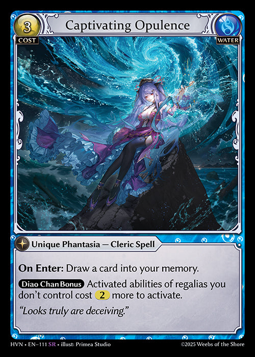 Grand Archive single card - HVN - EN-111 - Captivating Opulence(SR)