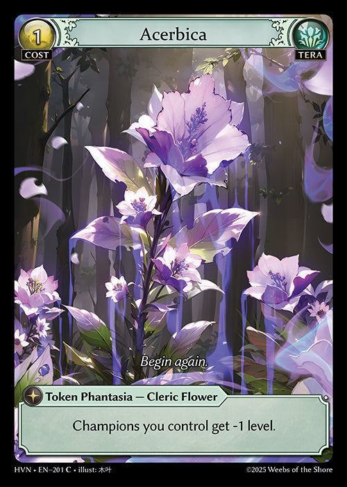 Grand Archive single card - HVN - EN-201 - Acerbica(C)